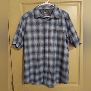 Swiss Tech Plaid Button Down Shirt